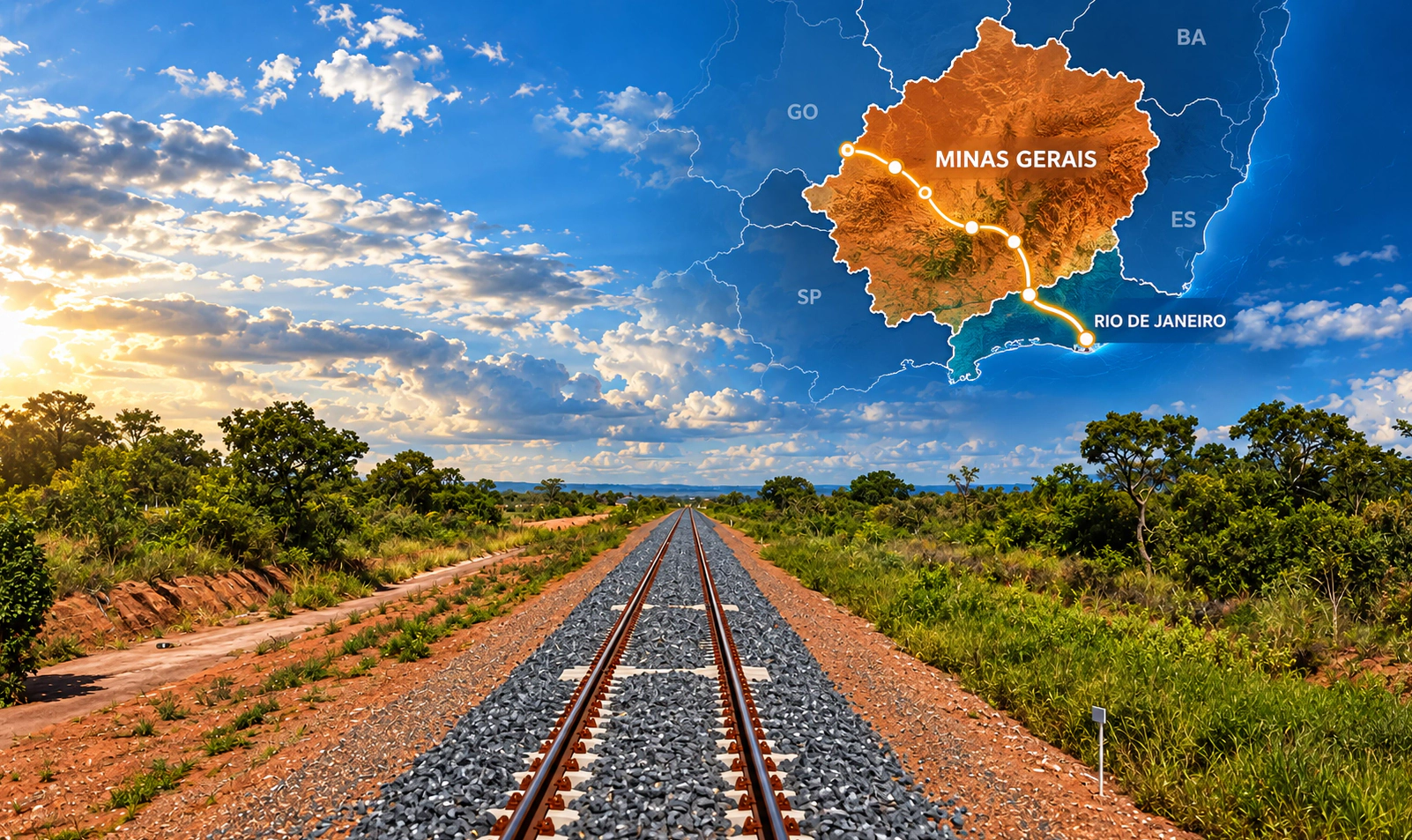 Ministério do Transporte anuncia para dezembro leilão do Corredor Ferroviário Minias-Rio